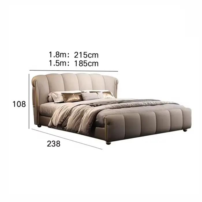 Cadres de lit fantaisie nordiques sans matelas 180x200cm