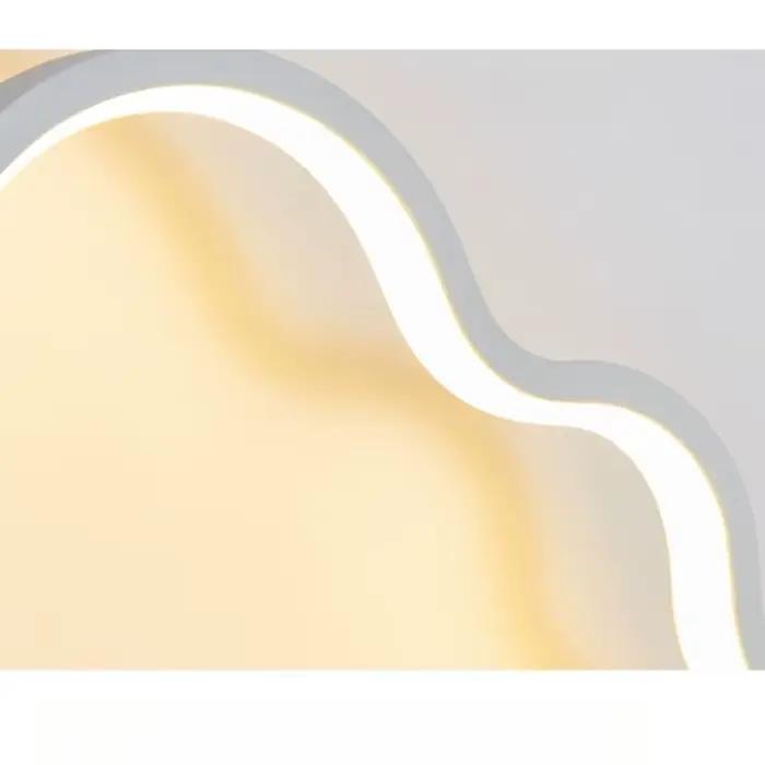 Lampe murale nuage pour chambre à coucher, lampe de chevet, dessin animé souriant, chambre d'enfant, mur de fond masculin et féminin, minimalisme créatif