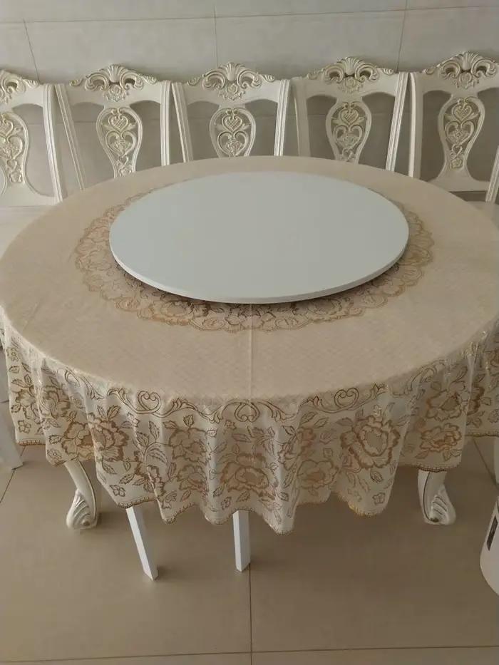 Plateau de Table en Bois à Comcussion Colorable avec Plastique Lisse, Planche Artificielle Ronde, Es