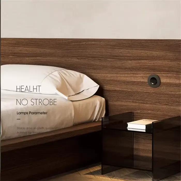 Lampe de lecture LED moderne pour chevet d'hôtel