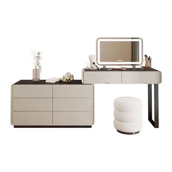 Commode de chambre à coucher en bois massif