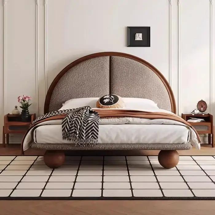 Lit esthétique 180x200cm avec table de chevet
