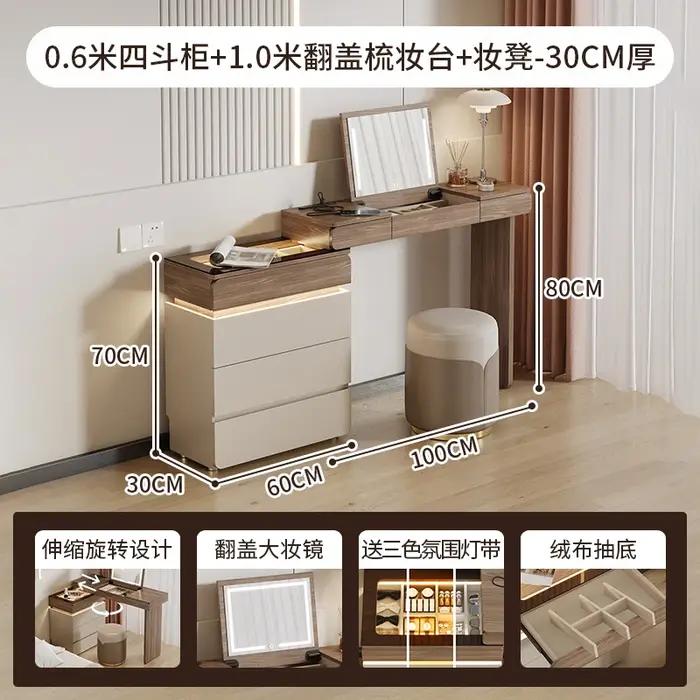 Chambre moderne coiffeuse fleurs femmes filles confortable