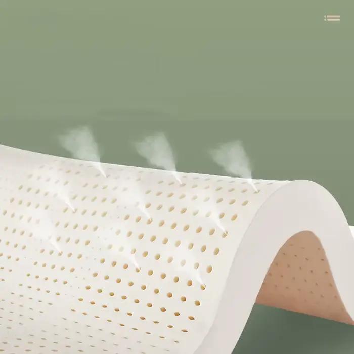 Matelas en latex 100% naturel, caoutchouc pur, rebond lent, mode presse, tatami thaïlandais avec hou