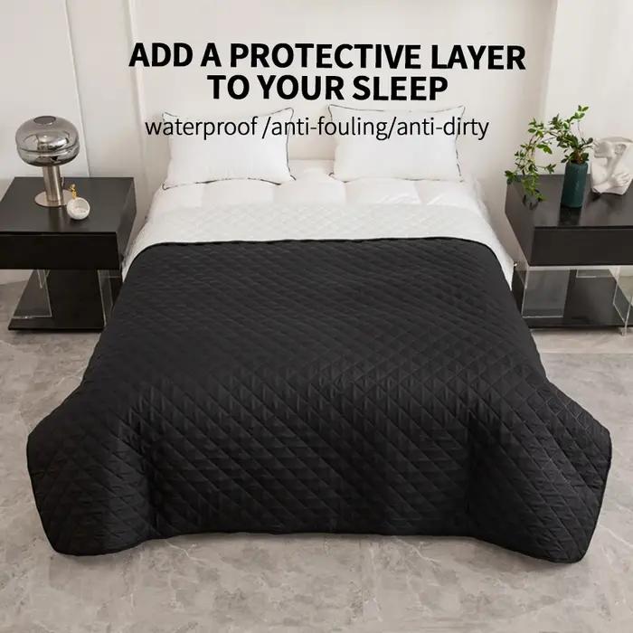 Protège-lit matelassé imperméable anti-salissures pour animaux de compagnie