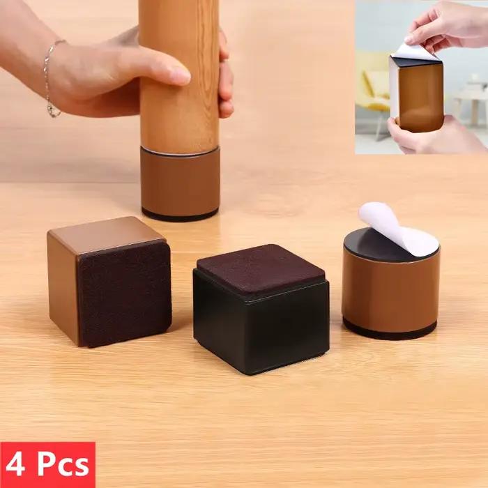 4 pièces en acier au carbone meubles lourds rehaussant pied coussin lit canapé chaise Table pieds ré