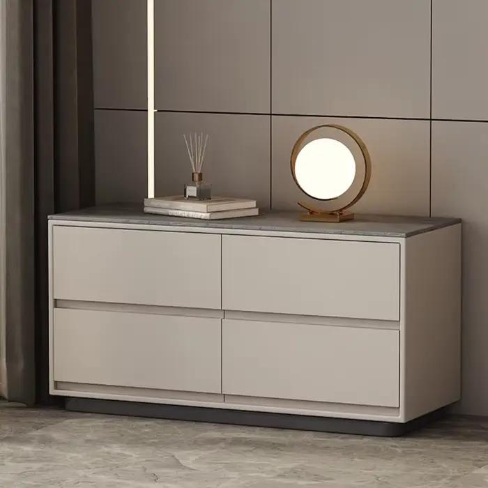 Table De chevet De chambre moderne Simple, Glamour, Design De rangement élégant, Tables De chevet De