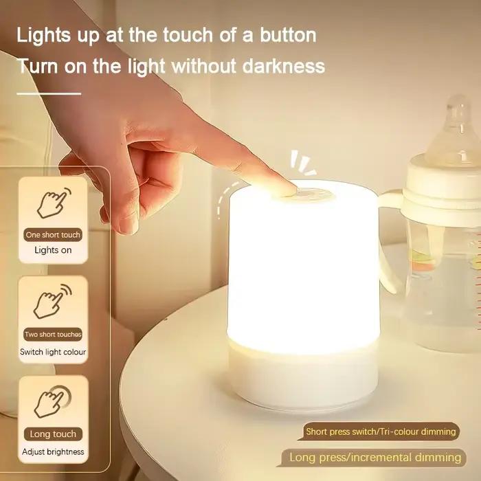 Lampes de nuit LED, lampes de chevet à intensité variable