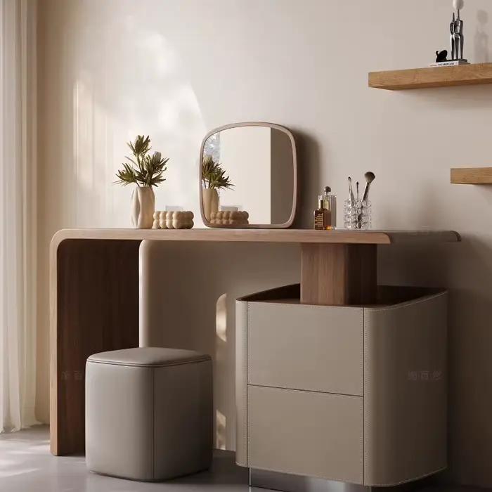 Coiffeuse en bois moderne Design femmes vanité chambre coiffeuses bureaux d'ordinateur Muebles Para Maquillaje meubles de maison