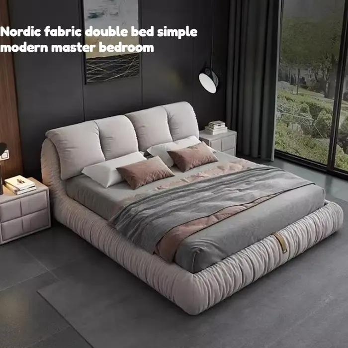 Lit de chambre unique et minimaliste
