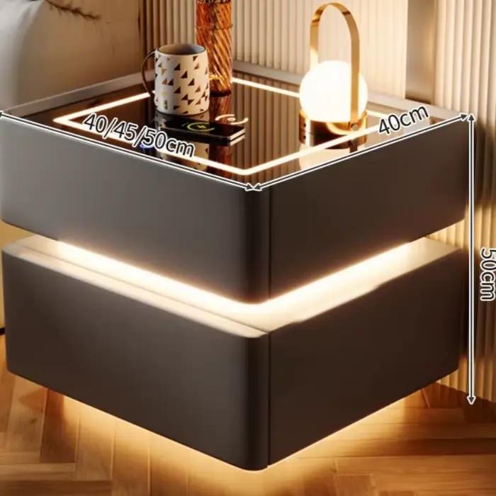 Table de chevet crème beige