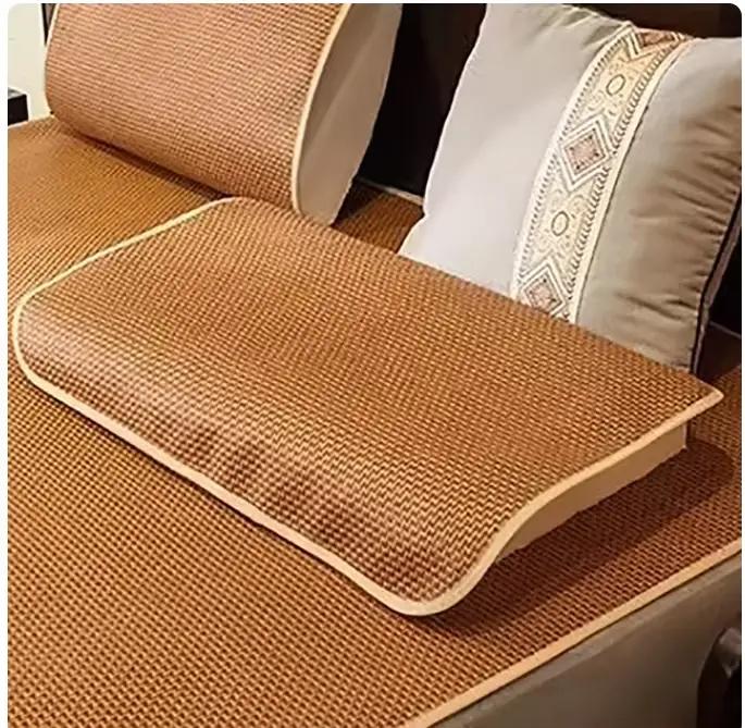 Matelas d'été en rotin de bambou pour bébé adulte, kit de tapis de couchage frais, lit simple et dou
