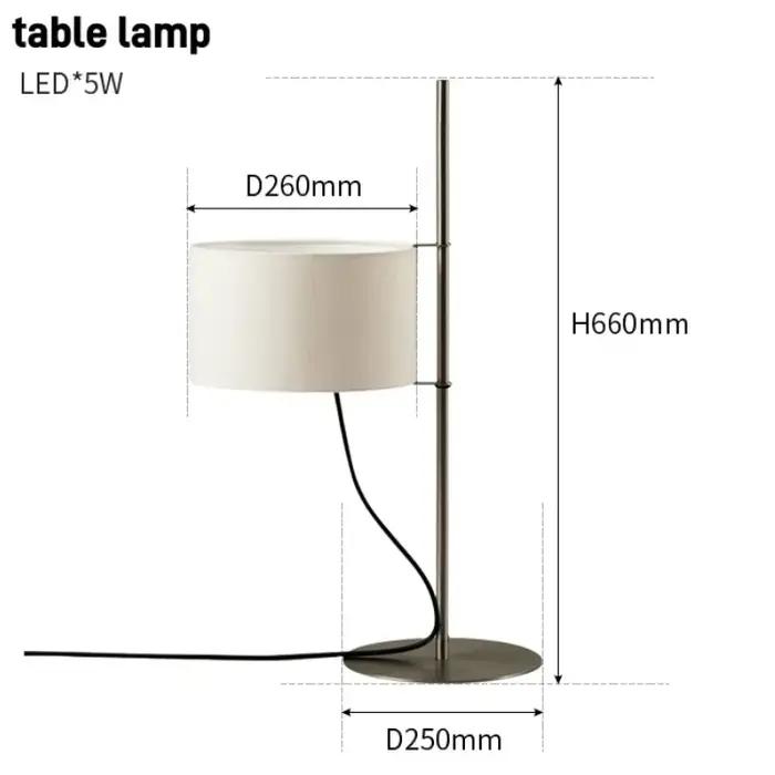 Lampadaire en noyer tissu design