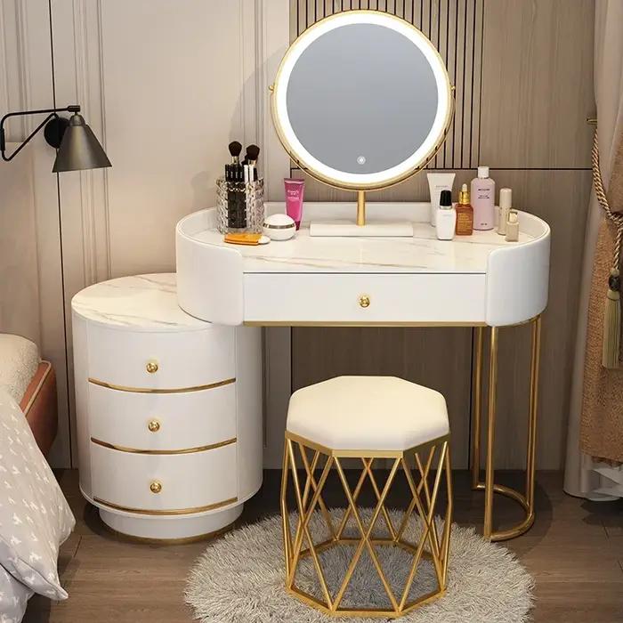 Commode minimaliste italienne style crème