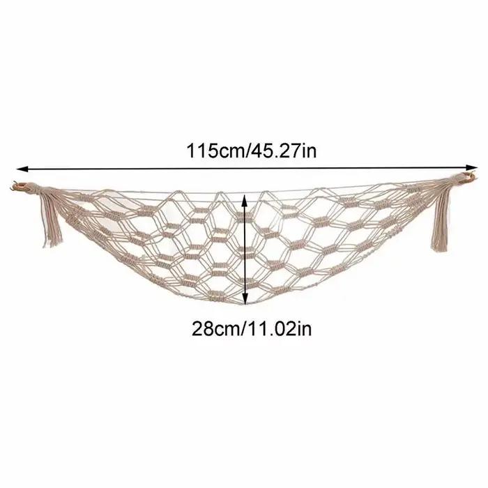 Hamac de rangement Boho en peluche, hamac en peluche, jouets en peluche, coin de chambre, Mesh, déco