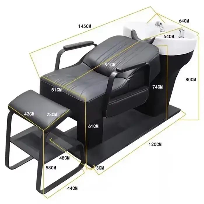 Tête nordique Simple Spa luxe confortable moderne DelicacyShampoo lit personnalisé mode Cadeira De Barbearia meubles De Salon