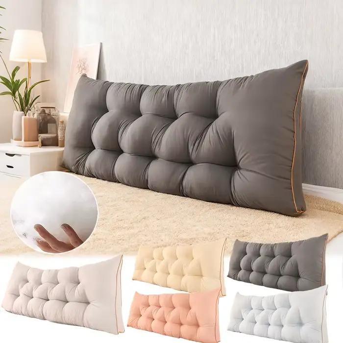 Grand coussin de lit, dossier et lombaire Double couche