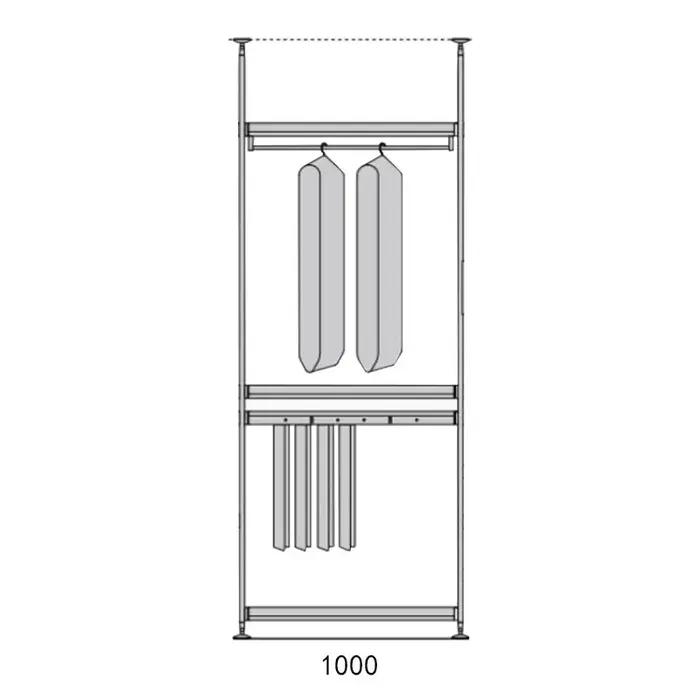 Support de rangement pour garde-robe