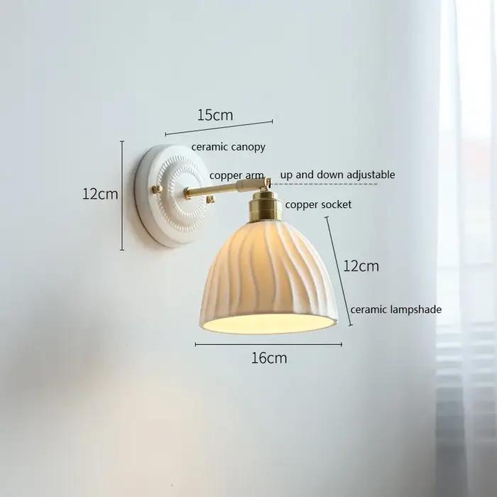 Applique murale LED en céramique moderne