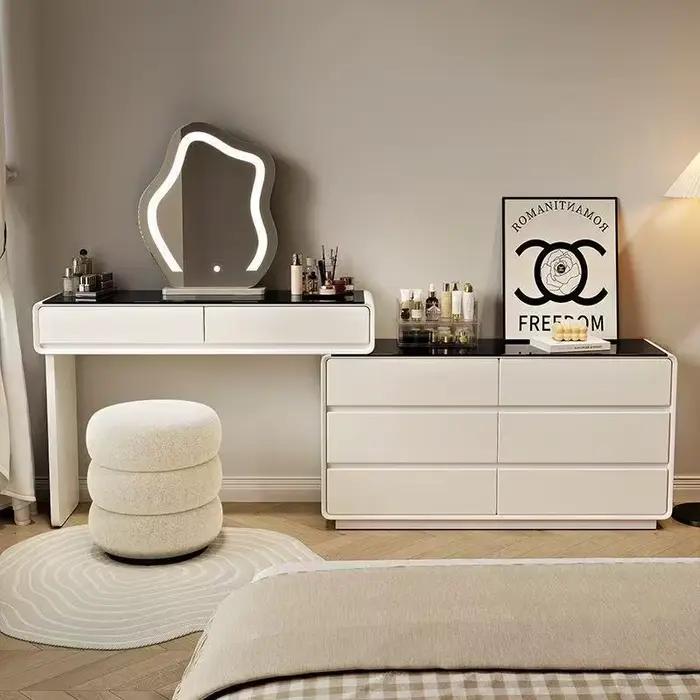 Armoire de rangement coiffeuse extensible