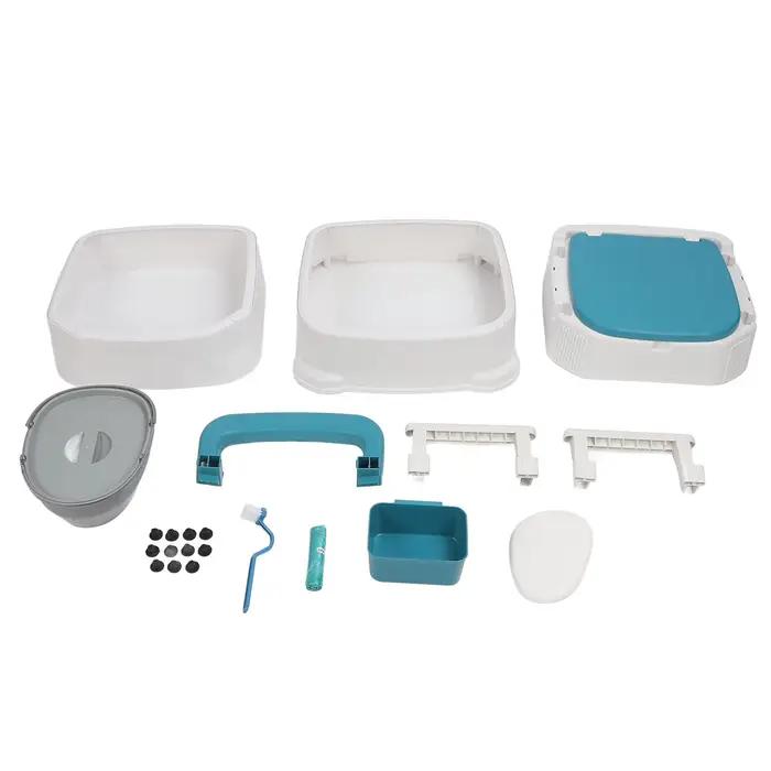 Commode rembourrée souple coordonnante pour adultes, chaise de toilette, grande capacité de charge, sac poubelle