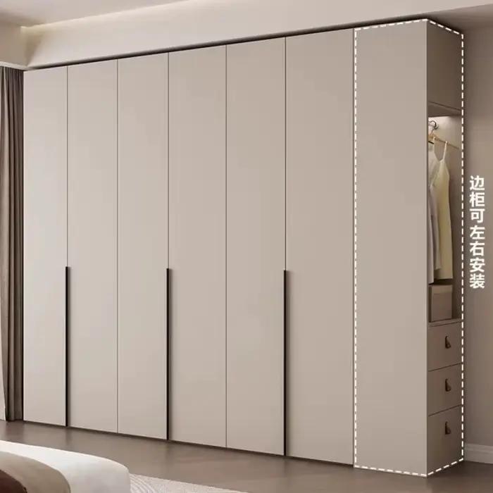 Armoires de chambre nordiques de luxe avec rangement pour vêtements