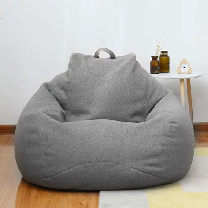 Juste de canapé pour siège paresseux, grand pouf, canapé doux, moelleux, respirant, adulte, enfant,