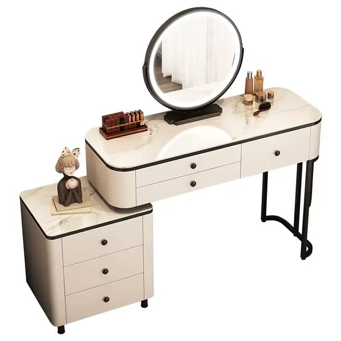 Classique fille coiffeuse tabouret organisateur en bois massif