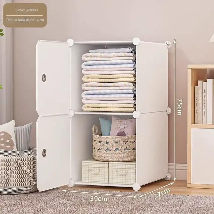 Armoire, armoire simple à assembler pour la chambre à coucher, meuble de rangement pour les chambres