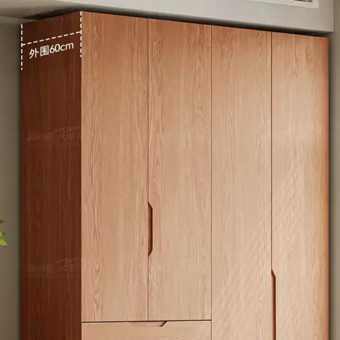 Armoire d'angle avec portes en bois