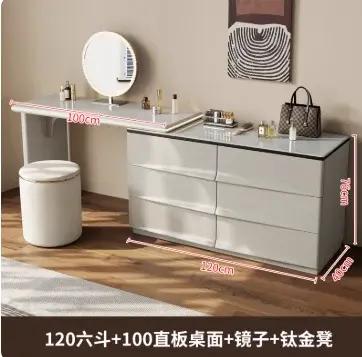 Coiffeuse Design naturel moderne Simple maquillage coiffeuse chambre fille bureau Mesa De Maquillaje maison accessoires