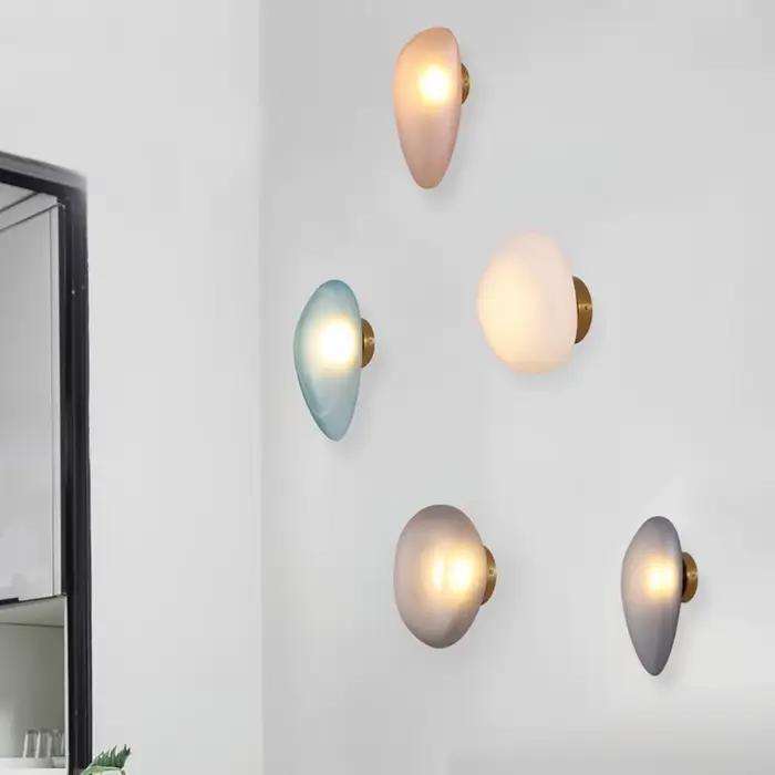Applique Murale LED en Forme de Galets, Design Nordique Moderne, Luminaire Décoratif d'Nik, Idéal pour un Salon, une Chambre à Coucher ou des Escaliers