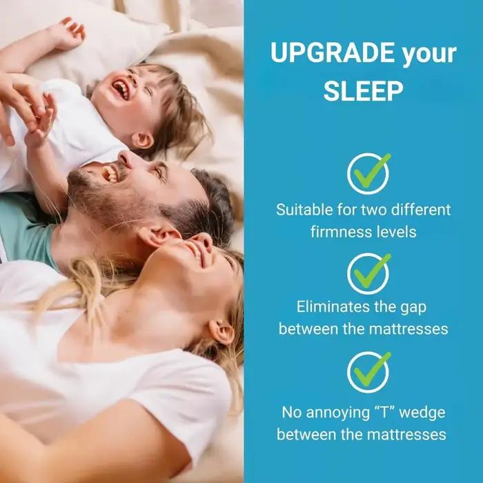 Connecteur de matelas pour transformer un lit double en lit king size
