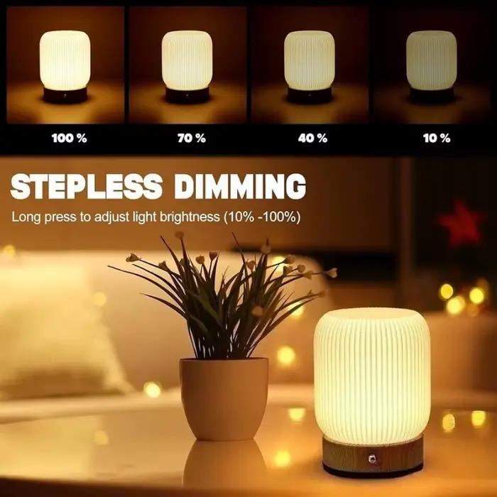 Lampe tactile de chevet pour chambres et salons