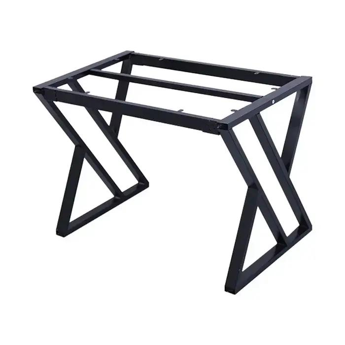 Pied de Table en laque de cuisson en fer, support de Table en métal, bureau d'ordinateur, cadre en f