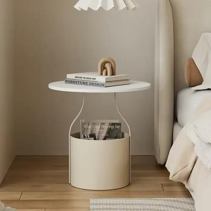 Table De chevet nordique minimaliste blanc Simple