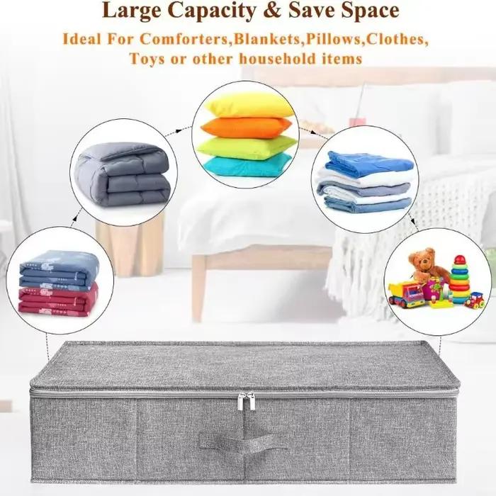 Boîte de rangement pour fond de lit en tissu Non tissé