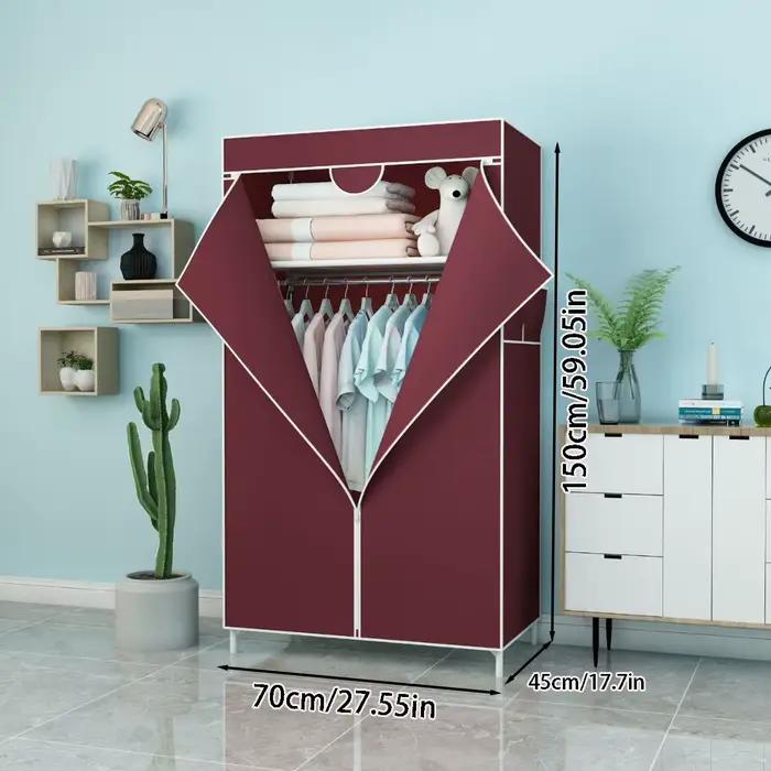 Armoire en tissu autoportante, un meuble de rangement pratique pour les vêtements de tous les jours,