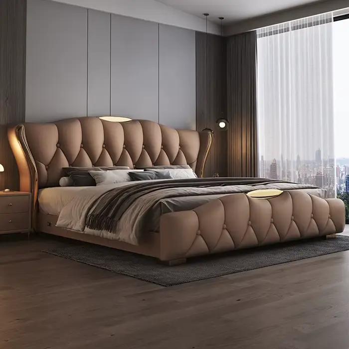Lit double moderne 200x220cm