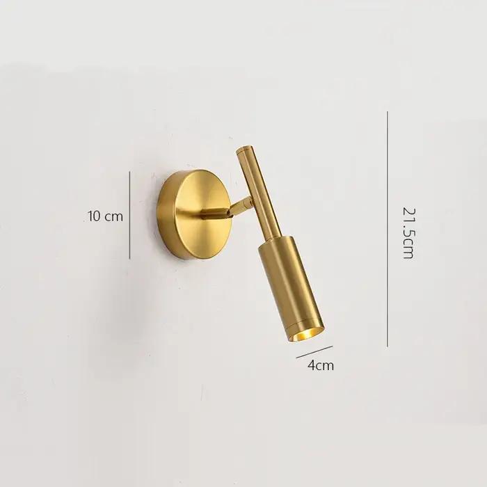 Lampes murales de luxe modernes en or pour chambre à coucher