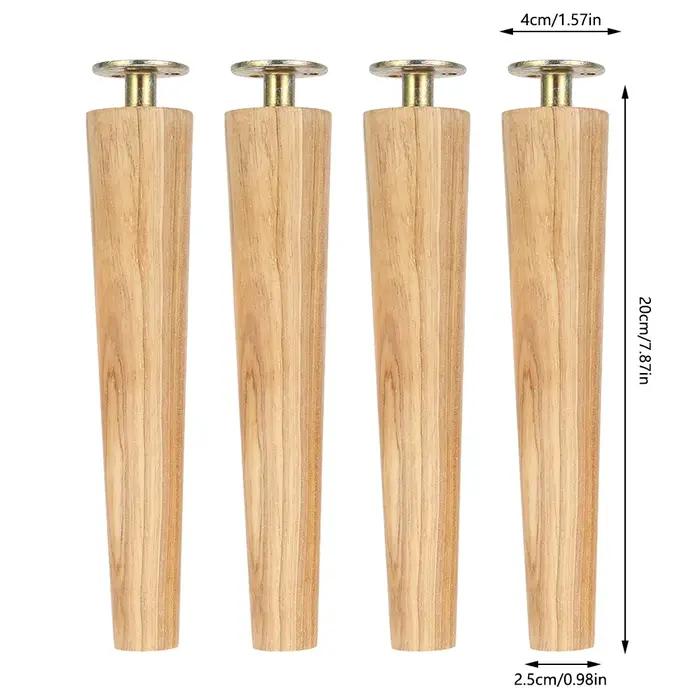 4 pièces nouveaux pieds de Table de meubles en bois massif