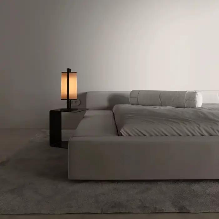 Lit Double vert esthétique moderne