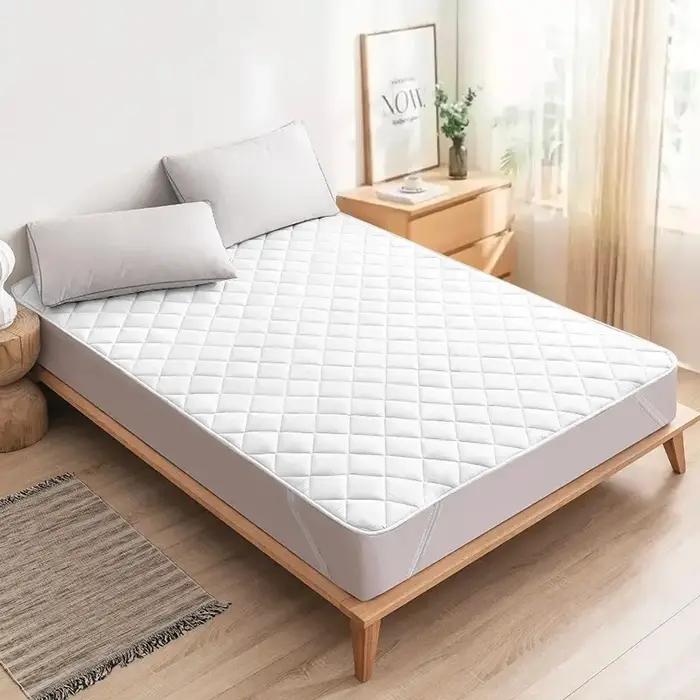 Protège-matelas à ultrasons, housse lavable avec bande élastique
