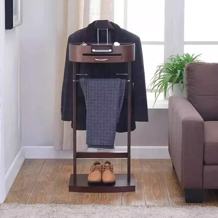 Porte-vêtements moderne pour chambre à coucher avec tiroir