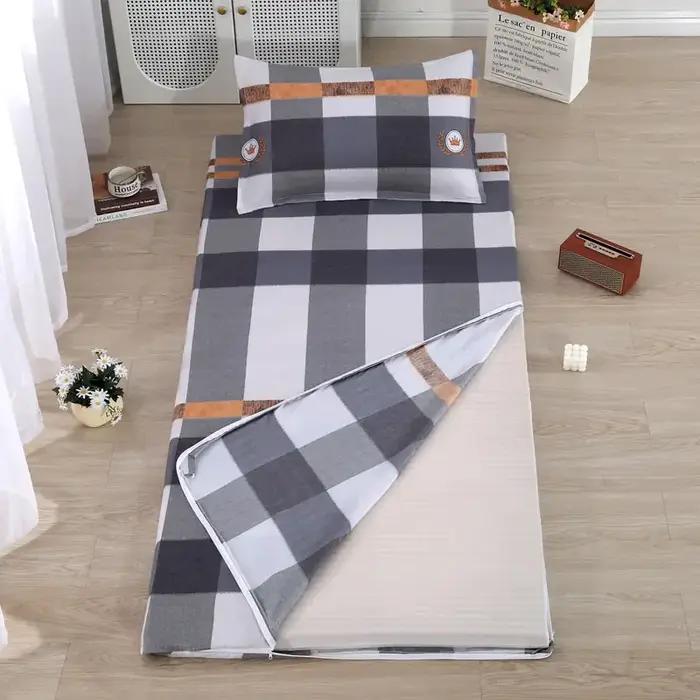 Couvre-lit simple imprimé 120x200cm, drap de lit 1 pièce pour lit simple, Textile de maison, draps plats modernes 100% Polyester, linge de lit