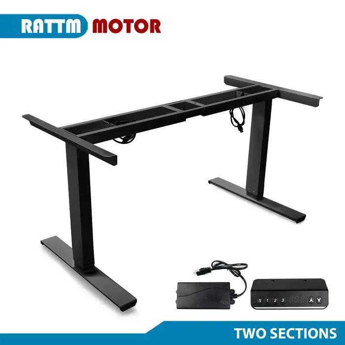 【Stock ue】MOTEUR RADTM Table élévatrice électrique à double moteur de deux pieds réglable en hauteur cadre de bureau