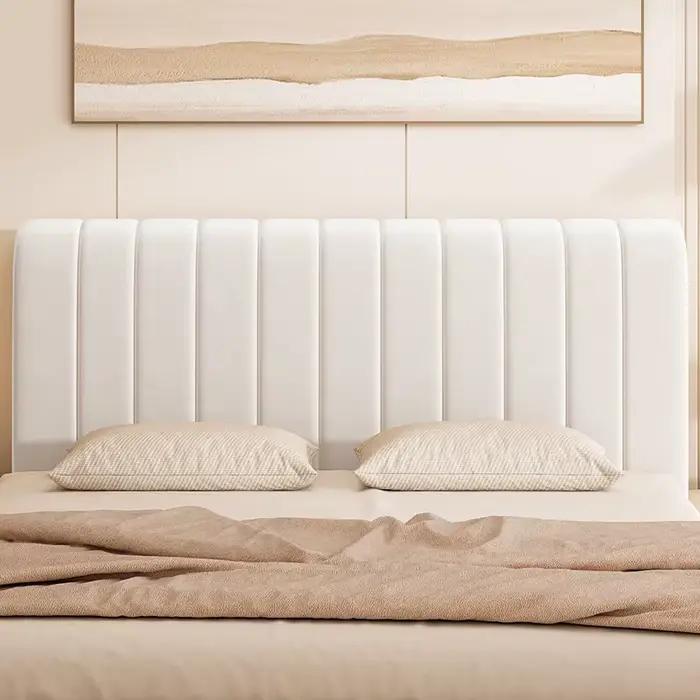 Housse de Tête de Lit de Couleur Crème Rayures
