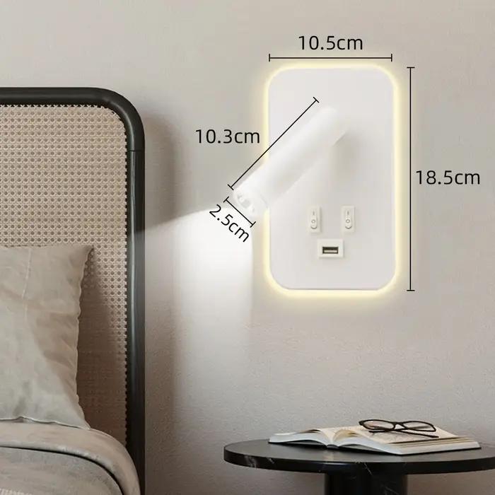 Lampe murale LED de chevet pour chambre à coucher
