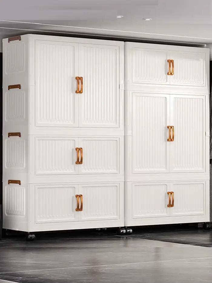 Armoire de rangement pliable pour bébé, Installation gratuite, petite armoire multicouche pour enfan