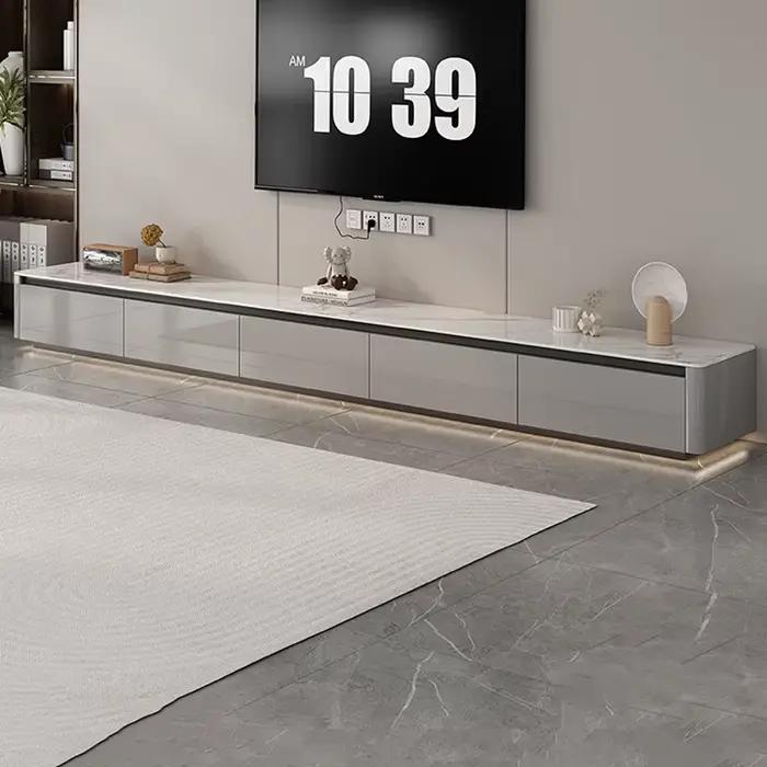Meubles TV rectangulaires de grande taille, design moderne universel, table TV de luxe, esthétique,